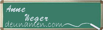 Anne Weger Visitenkarte